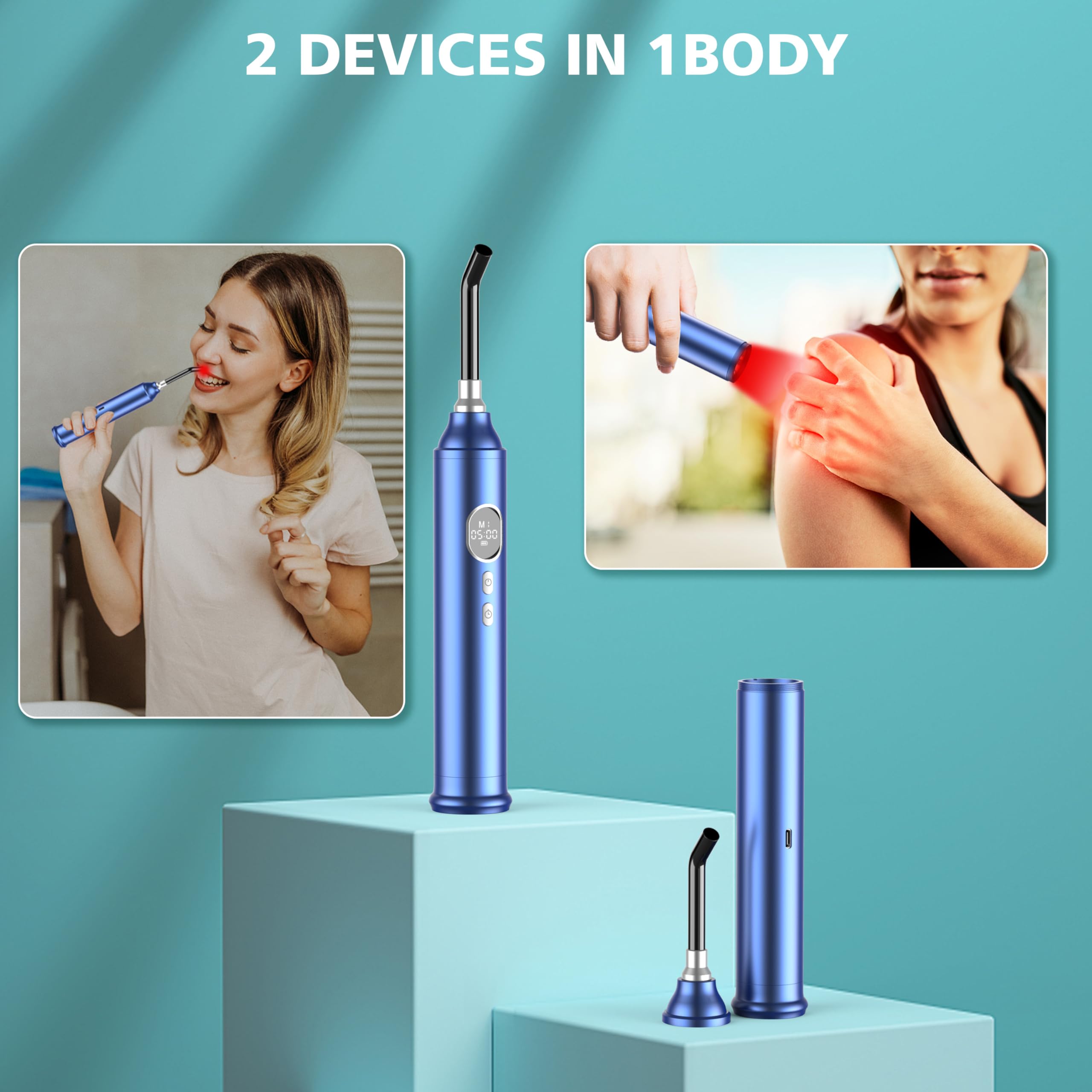 Aptoyu removable-nozzle face treatment enables precise application for mouth, nose, and eye area.