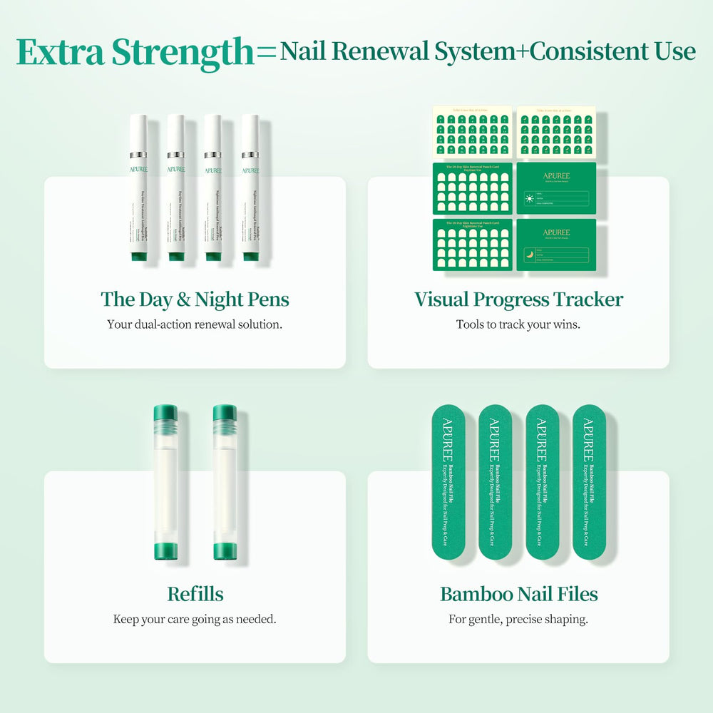 APUREE Day Pen neutralizes nail odor during daytime wear.