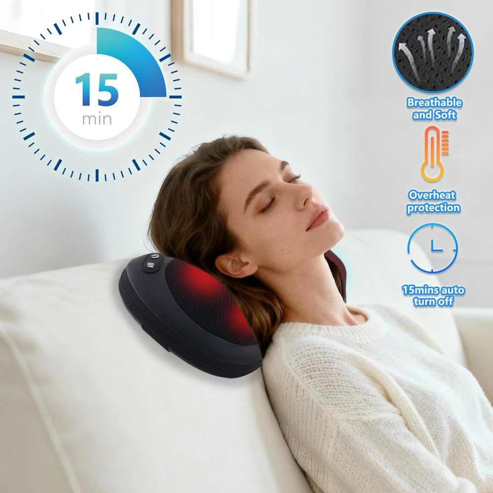 APXPF back massager with heat function delivering soothing warmth