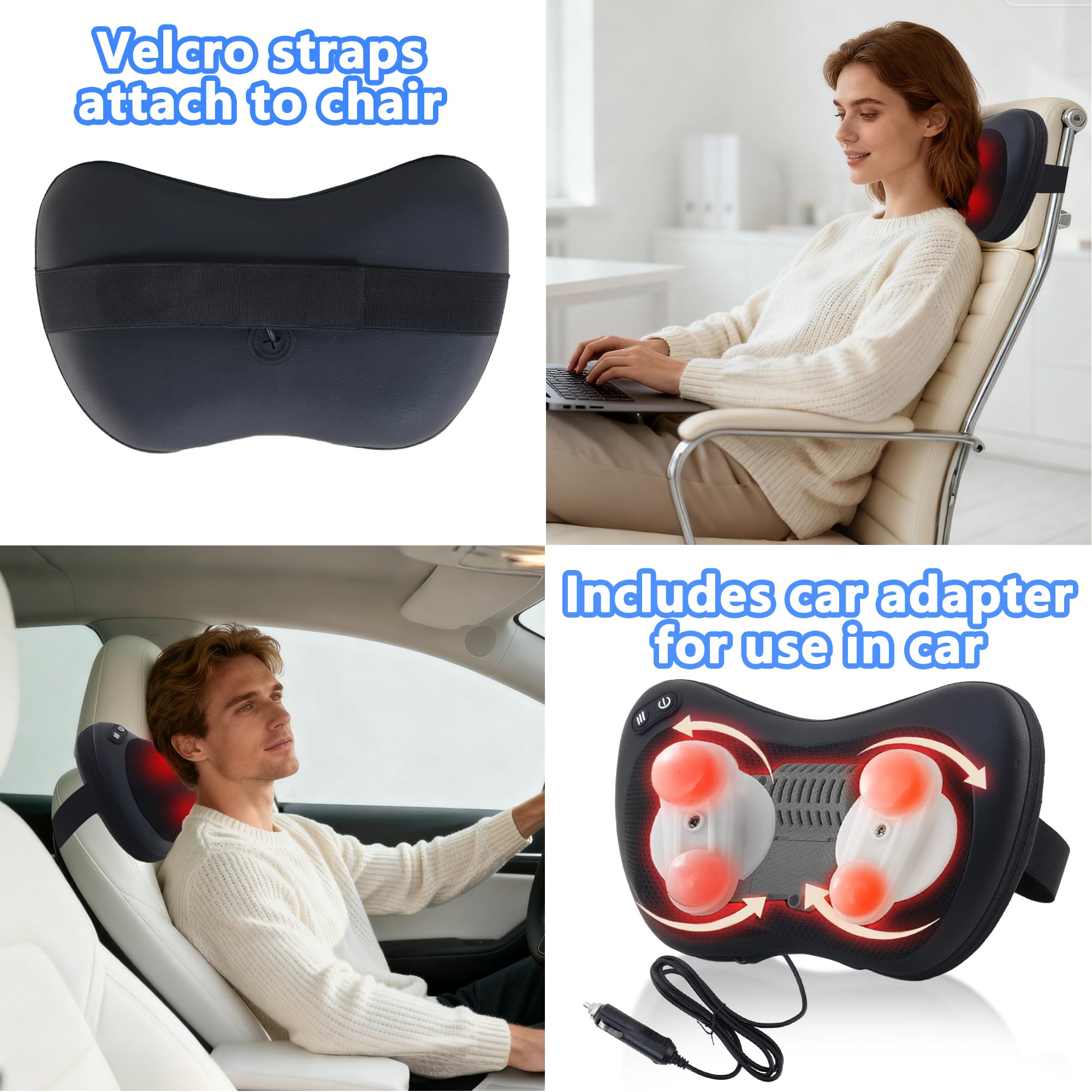 APXPF portable massage pillow for home, car, and office