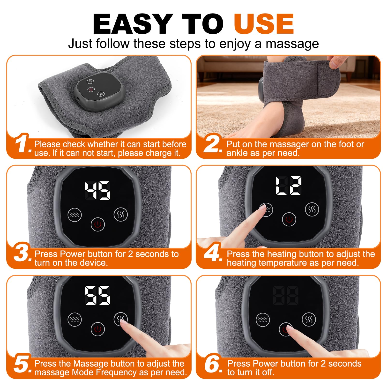 APZYI Foot Renew Massager compact and portable for home or office use.