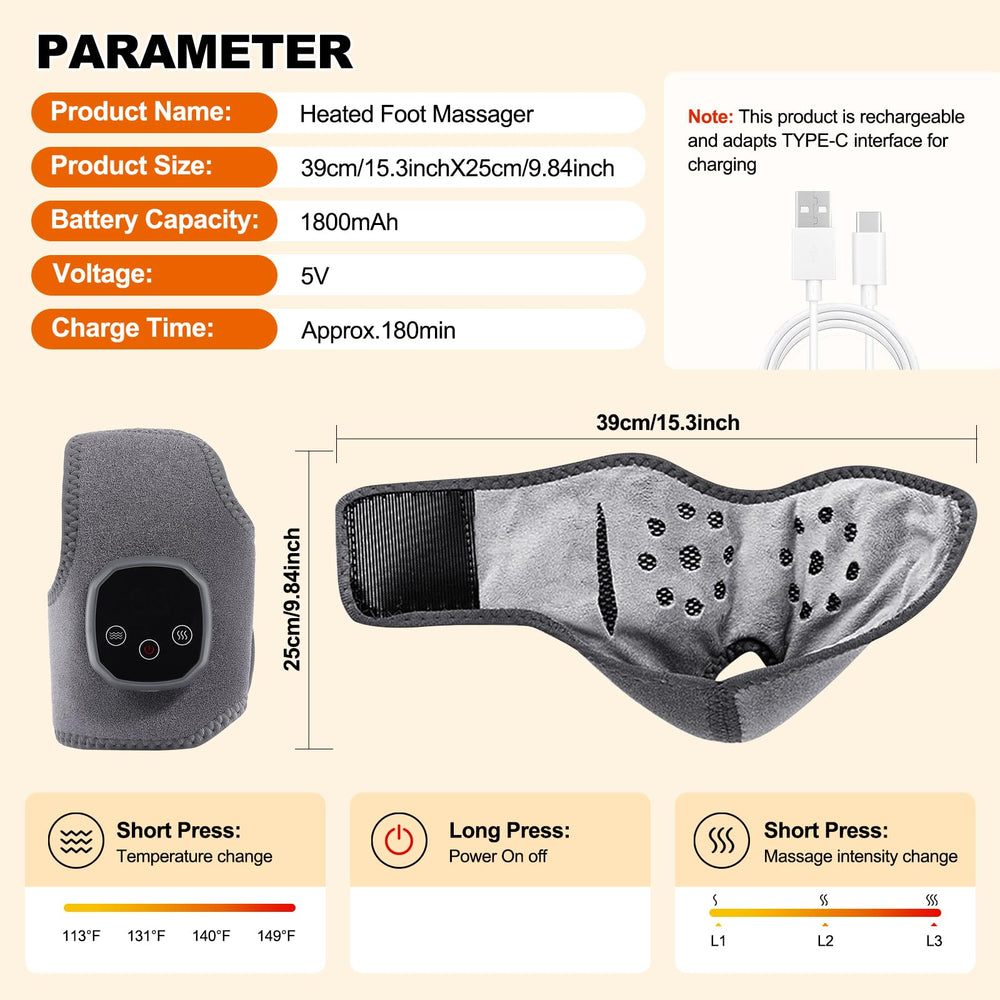 APZYI Foot Renew Triple Method Massager supports neuropathy comfort sessions.