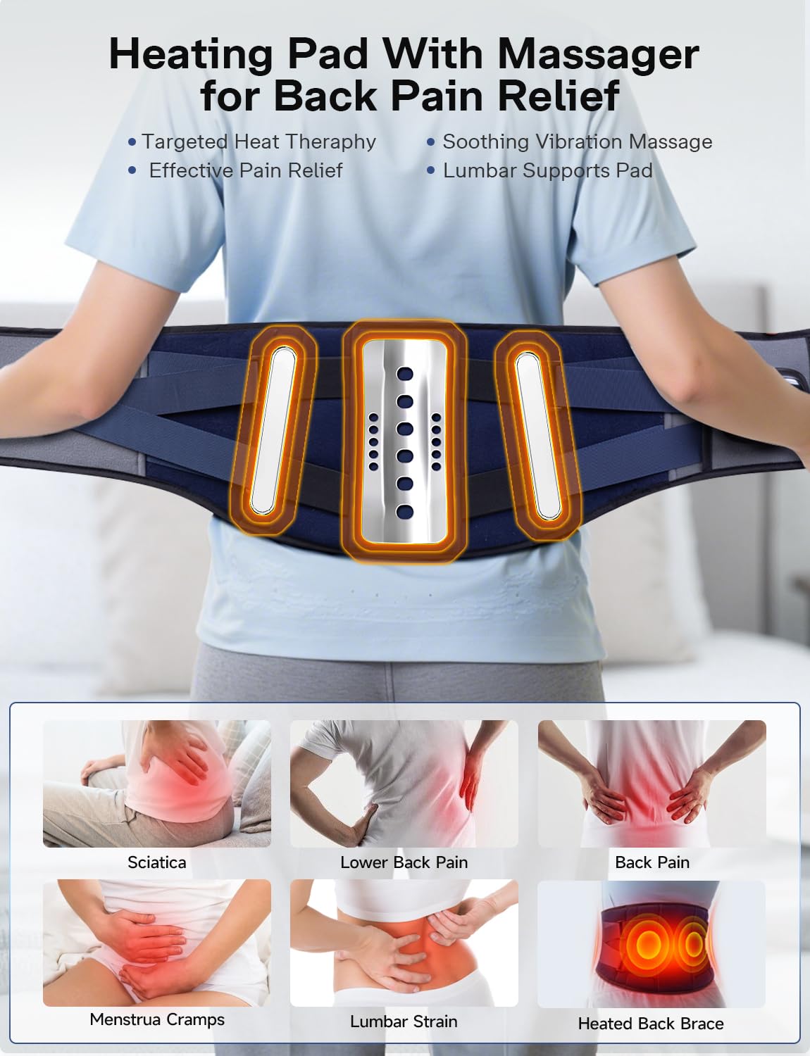 Arace heat and vibration therapy settings enable customizable comfort.