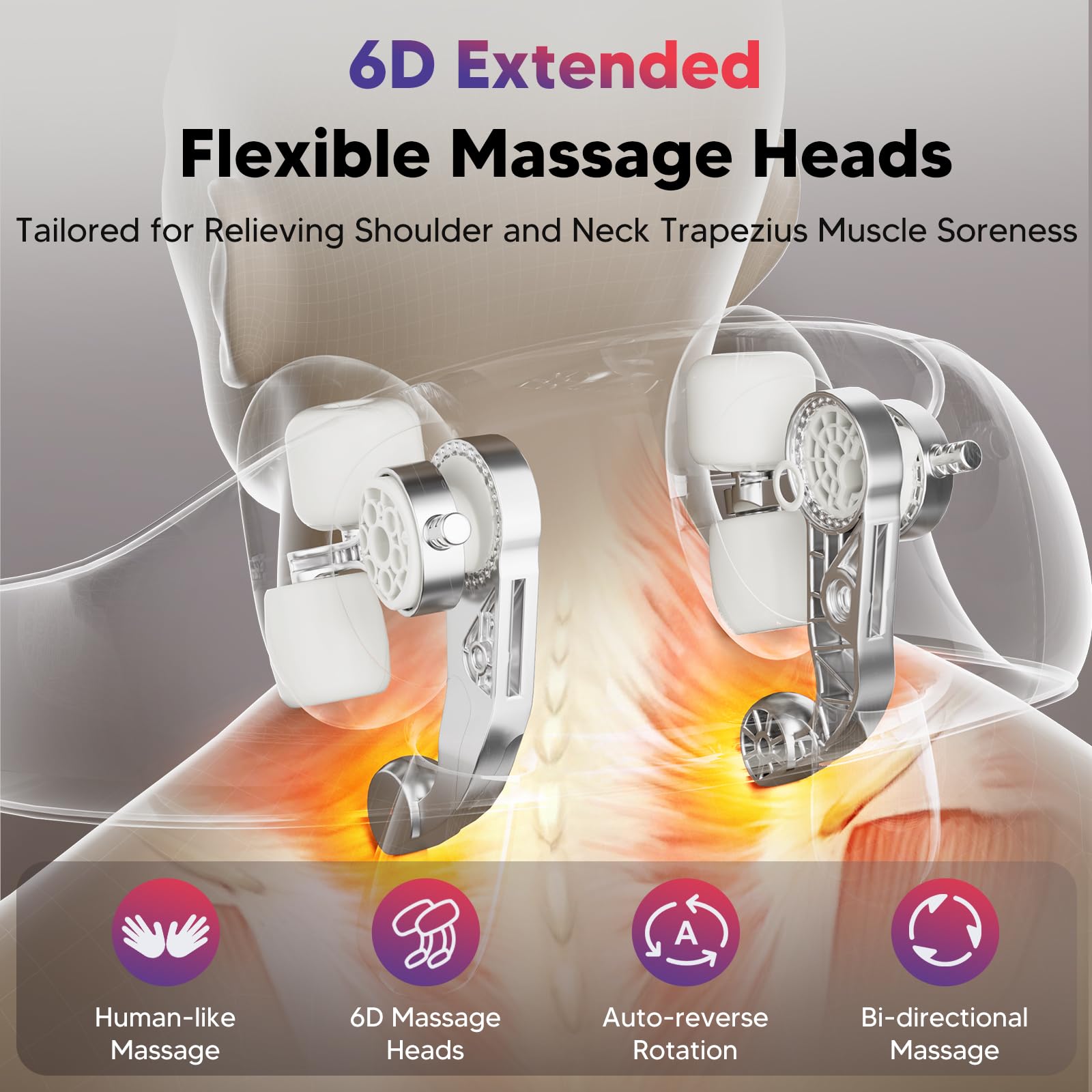 arboleaf cordless design enables hands-free massage anywhere