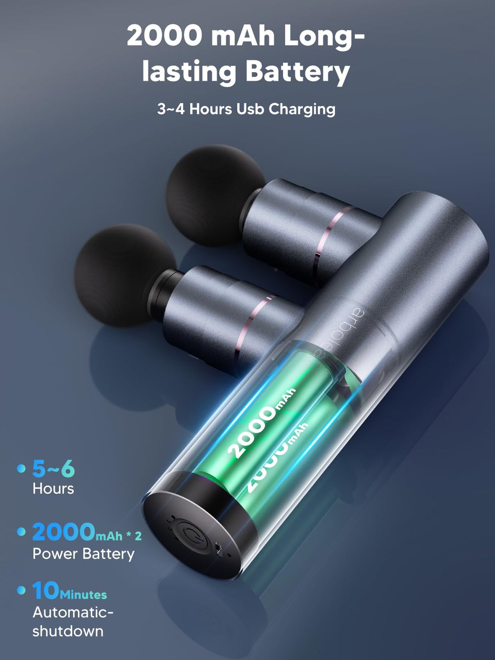 arboleaf massage gun metal body designed for durable, long-lasting use