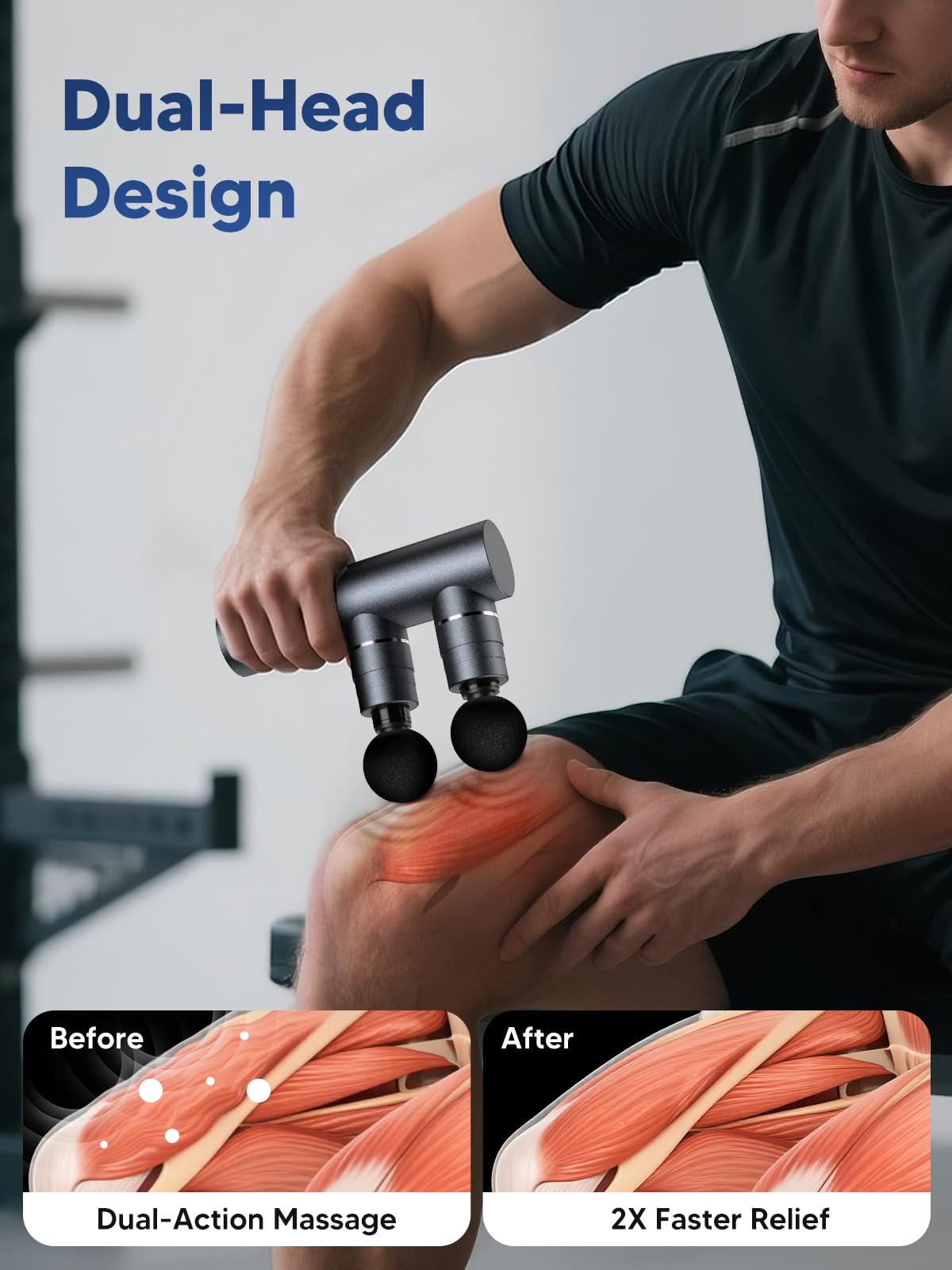arboleaf massage gun auto-adjusts speed by pressure for personalization