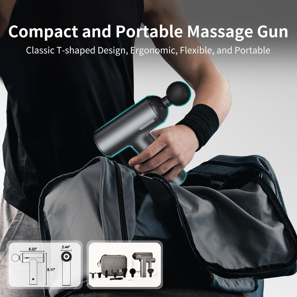 Arboleaf massage gun silicone air cushion reduces vibration for comfortable use