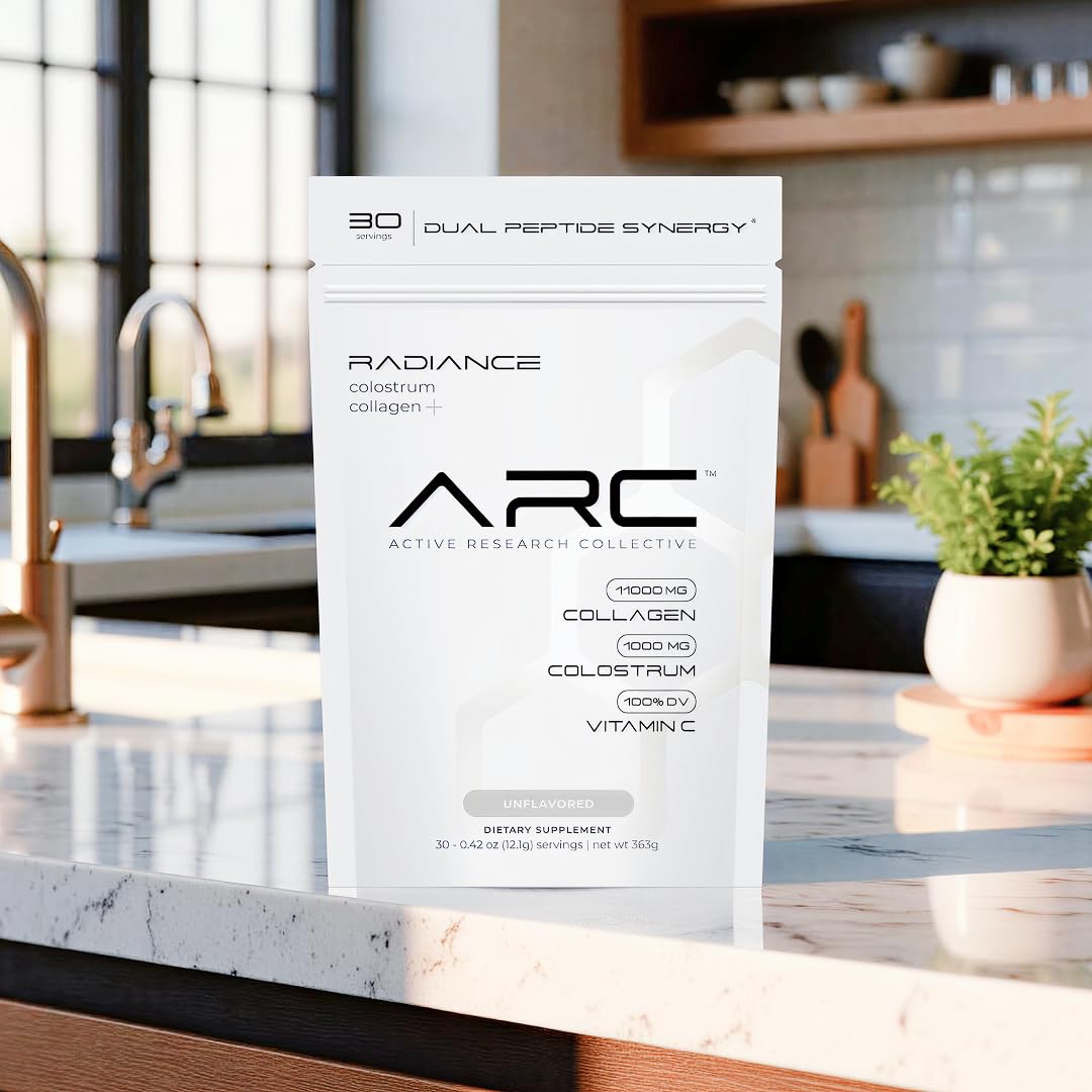 ARC Radiance product on kitchen counter reinforces a simple daily routine