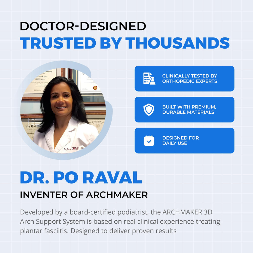 Archmaker versatile fit for various shoe types and sizes.