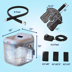 Arctic Ice Clear leakproof couplings enable safe detachment during treatment.