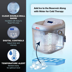 Arctic Ice Clear universal pad attached to limb for versatile coverage.