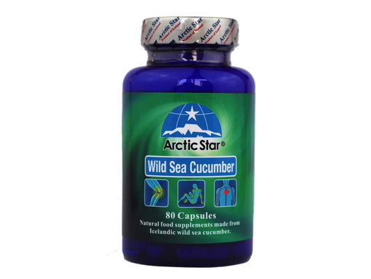 Arctic Star wild sea cucumber capsule close-up highlighting capsule detail and joint support potential