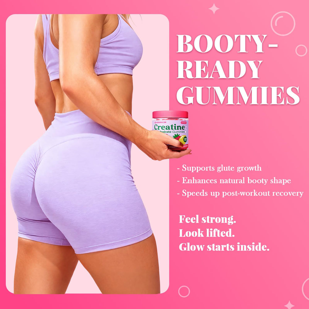 ARDORACON Creatine Women glute-workout shot illustrates possible strength support.