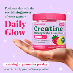 ARDORACON Creatine Women jar image shows 120 gummies in a compact daily bottle.