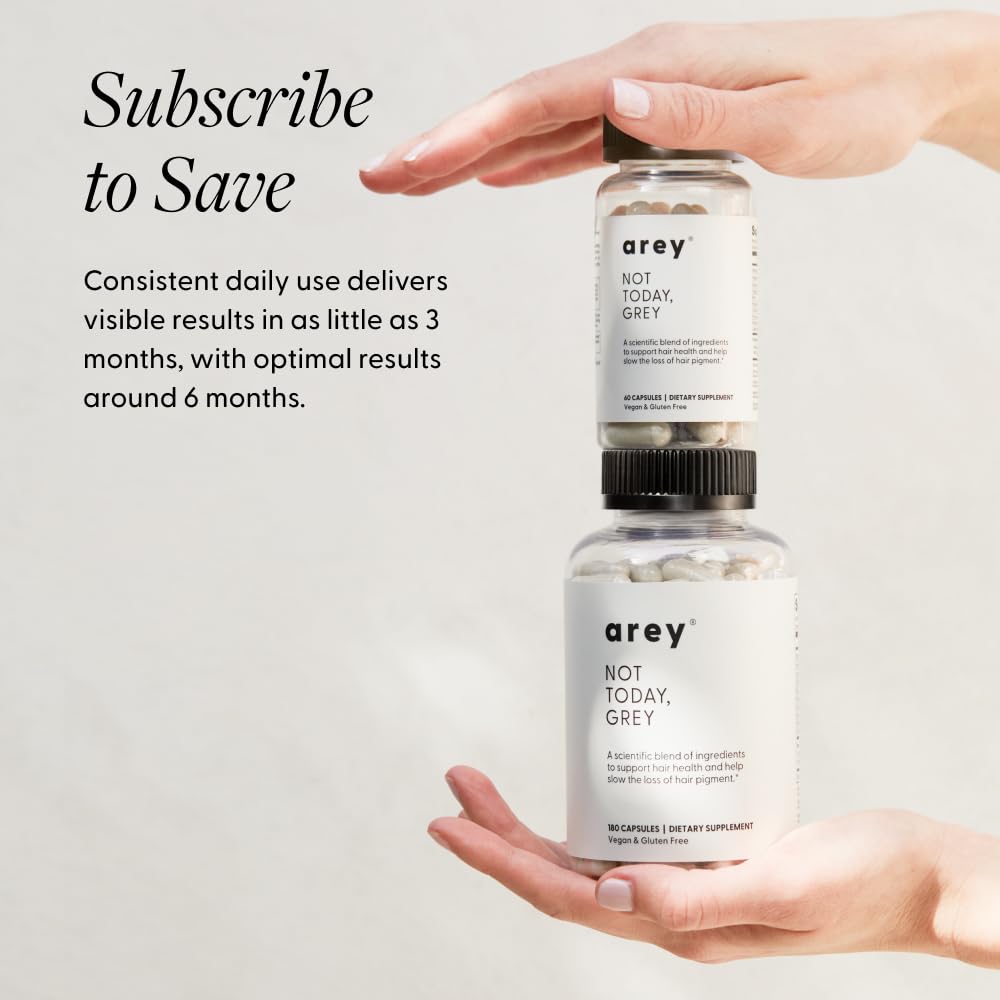 Arey Not Today packaging and lifestyle shot suggesting consistent use.