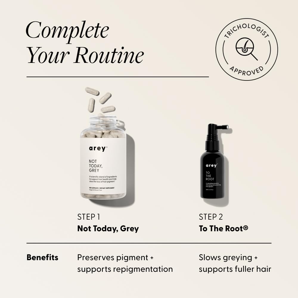 Two capsules with a glass of water illustrate daily 2-capsule routine.
