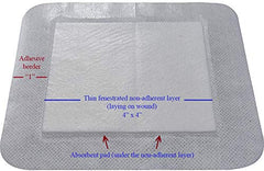 Areza Medical bordered gauze island dressing, primary use scenario