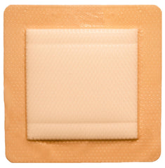 Areza Medical silicone-adhesive-border dressing showing gentle, repositionable adhesion for fragile skin