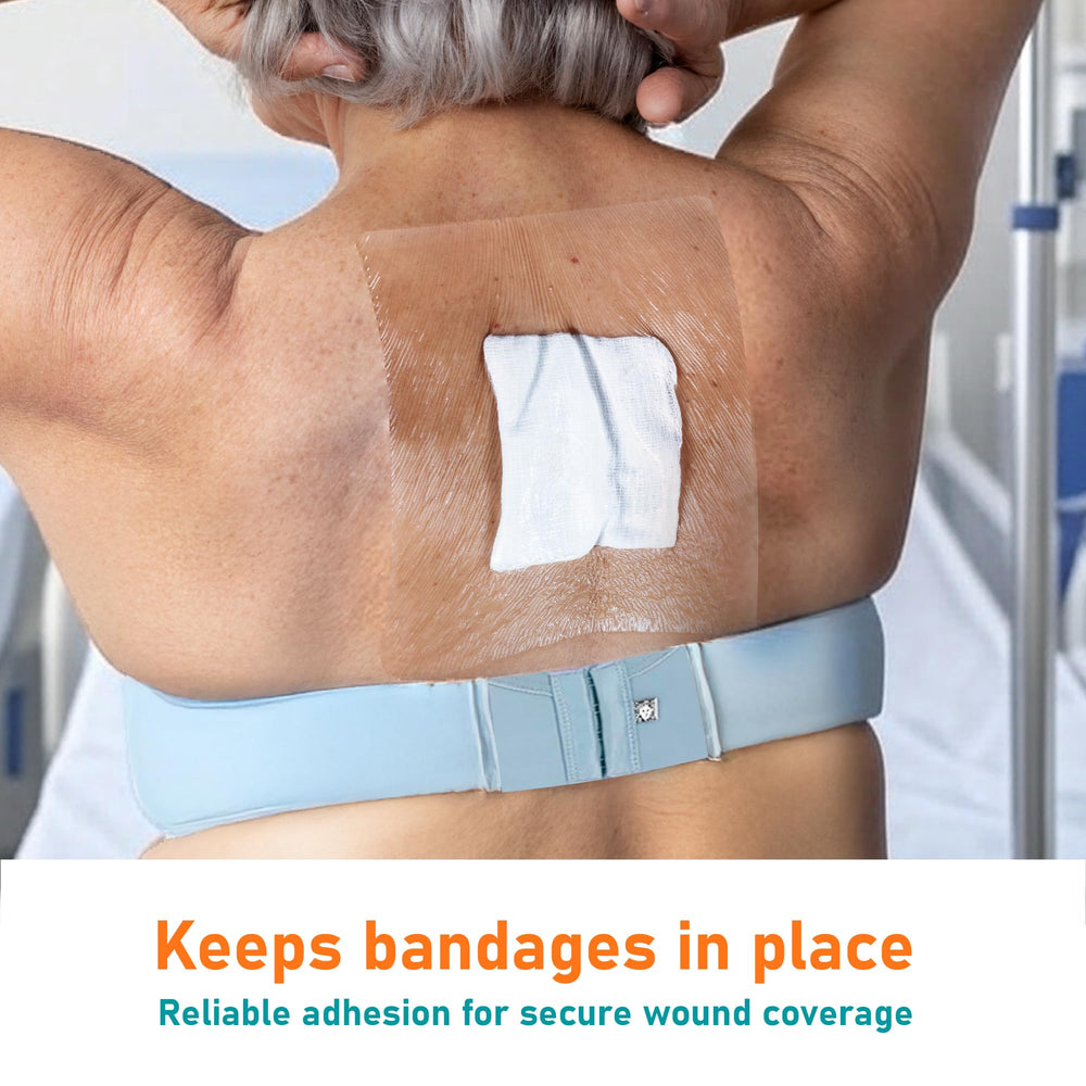 Areza Medical clear dressing suitable for tattoo aftercare applications.