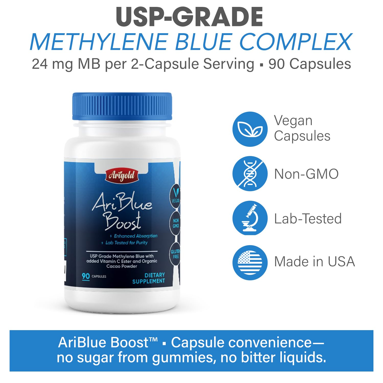 Arigold Vitamin C Ester and cacao ingredients emphasize antioxidant support