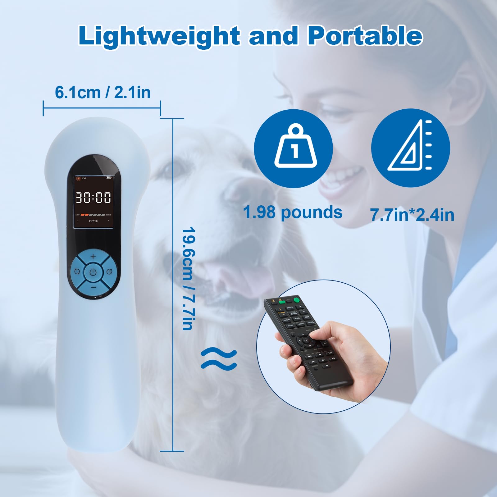 Ariysah compact handheld design fits easily in hand.