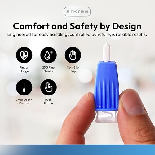 ARKAY Assure Lance with 360-degree cap enables safe one-step activation.