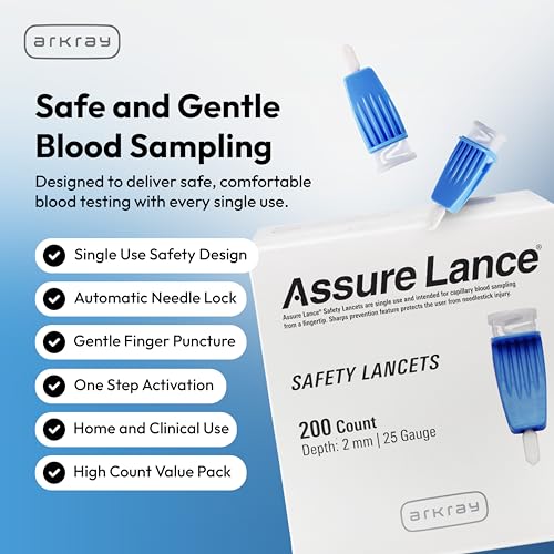 ARKAY Assure Lance features an ergonomic grip for secure handling.