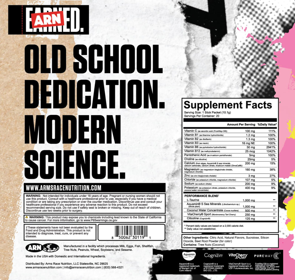 ARN pink lemonade powder-shaker shows easy mix for refreshing drink.