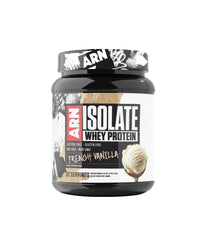 ARN Isolate Whey bottle shows premium protein for workouts.