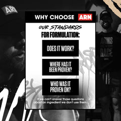 ARN Isolate Whey serving size cue for macros.