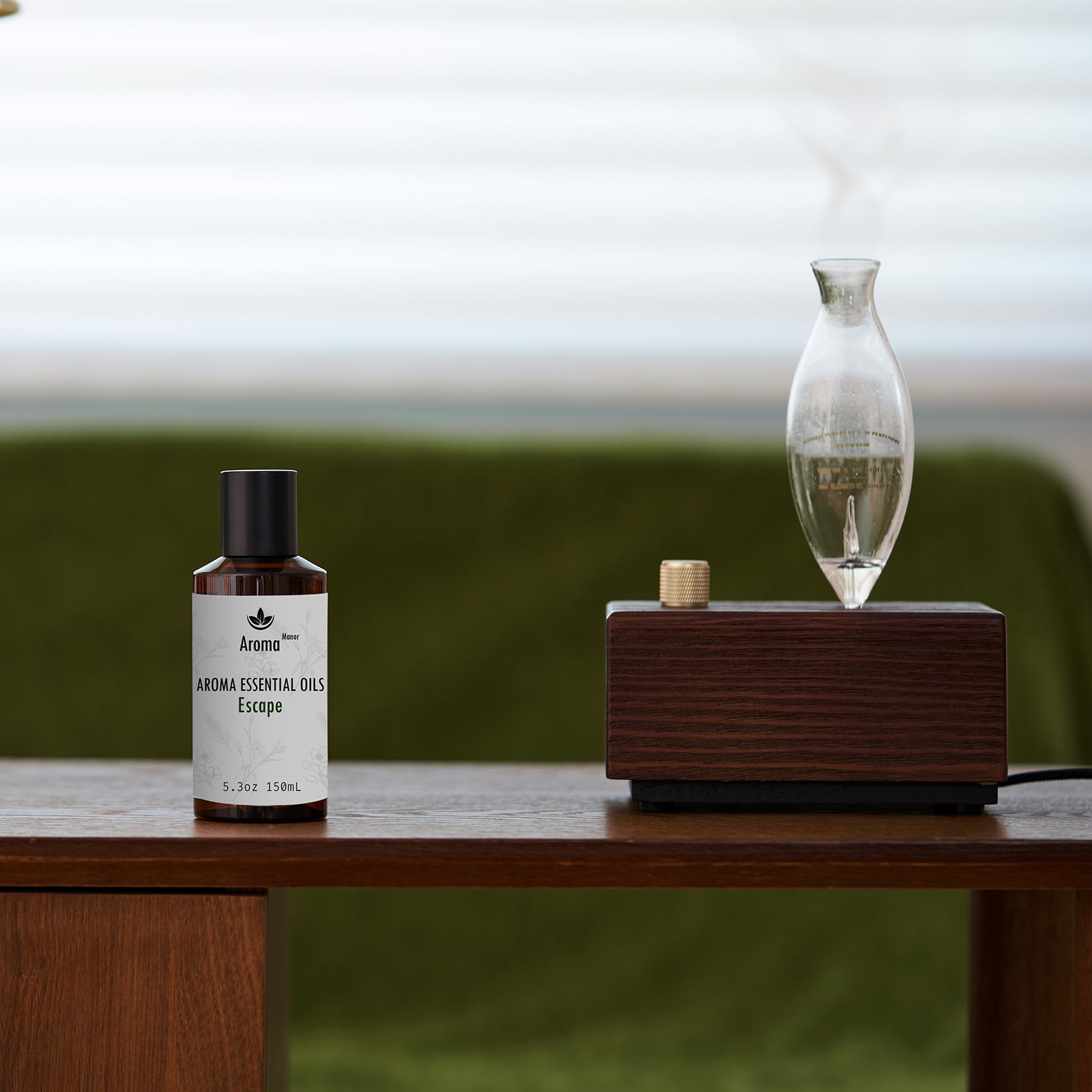 Aroma Manor Escape hotel-inspired-scene in a living area for refined atmosphere.