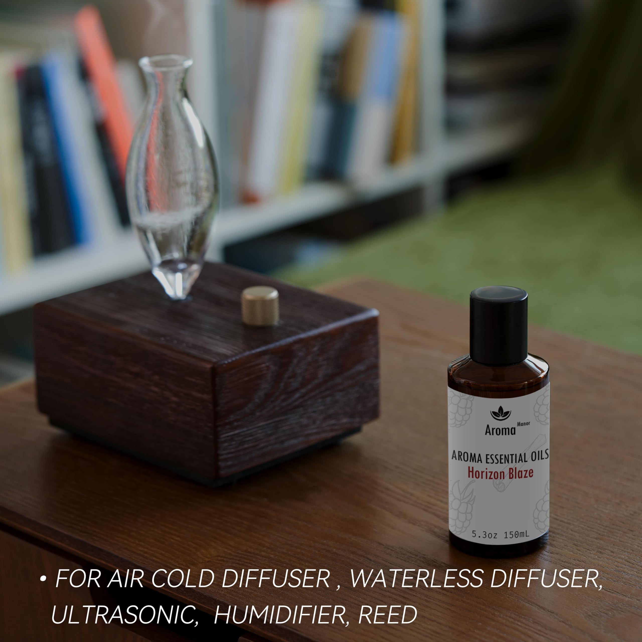 Aroma Manor Horizon Blaze packaging reinforces premium hotel-inspired experience.