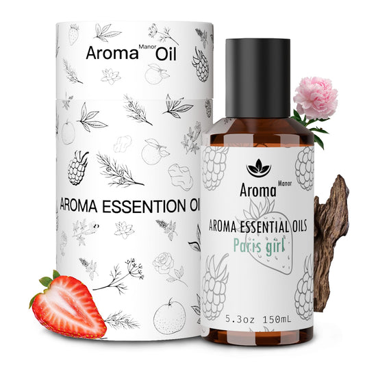 Aroma Manor Paris Girl bottle pour shows premium diffuser oil ready for diffusion.