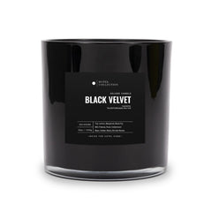Aroma360 Black Velvet Candle 55oz close-up highlighting premium size for lasting ambiance.