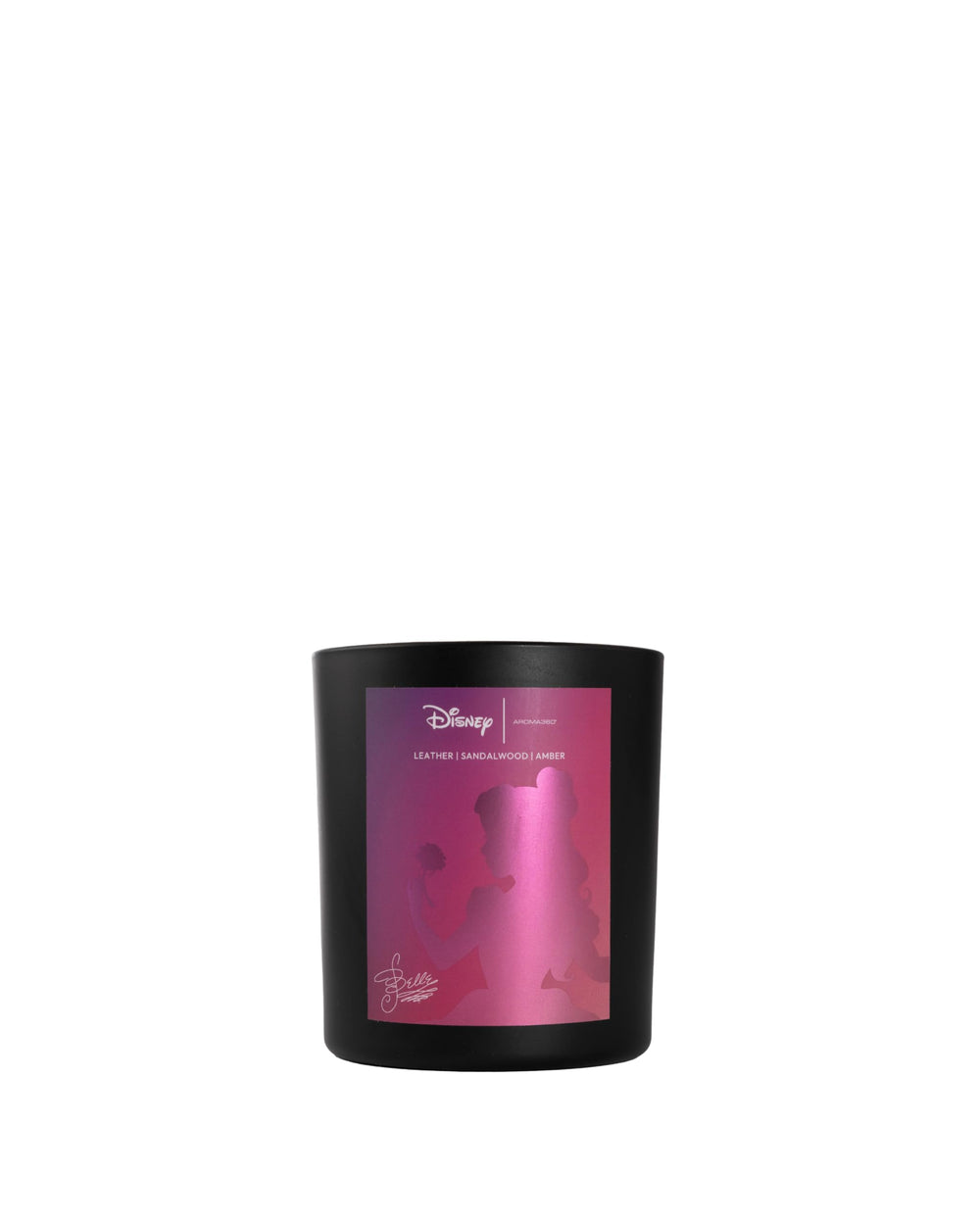 Aroma360 Disney My Way Signature Candle front label highlights premium scent and long burn.
