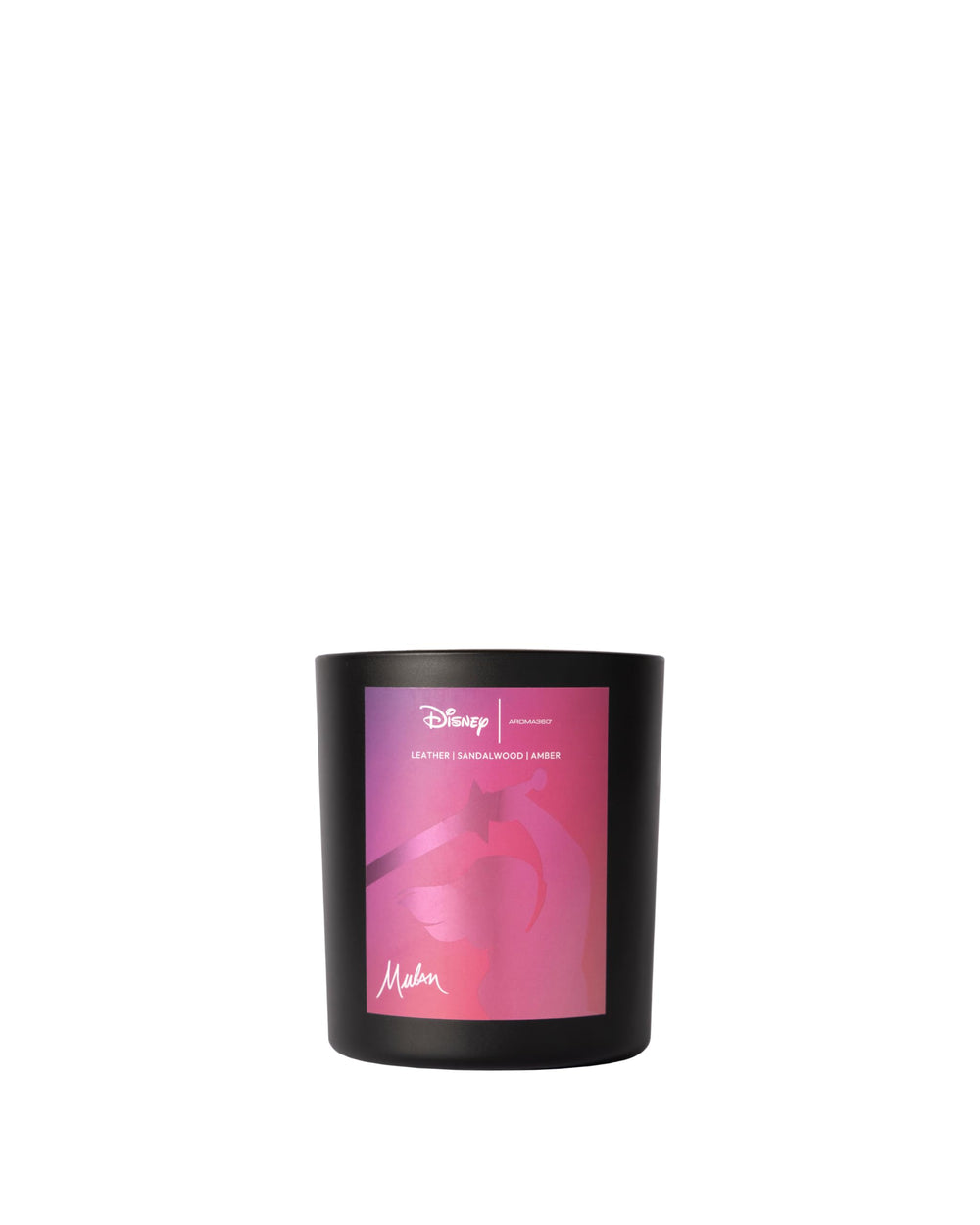 Aroma360 Disney My Way Signature Candle with Mulan design elevates ambiance