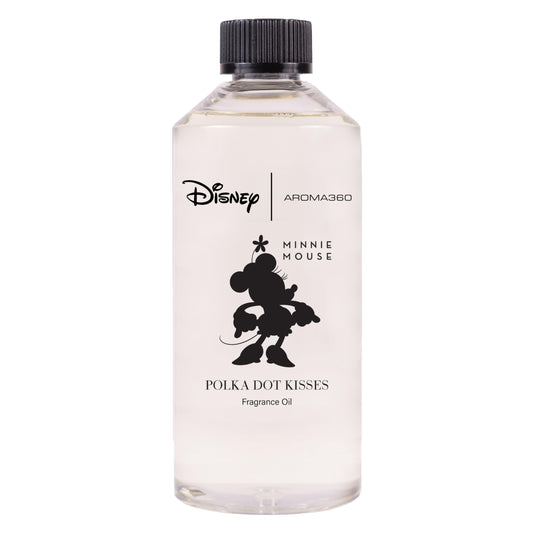 Aroma360 Disney Polka Dot Kisses bottle pour for a lasting room fragrance