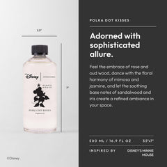 Aroma360 Disney Polka Dot Kisses rose-oud notes create a refined atmosphere
