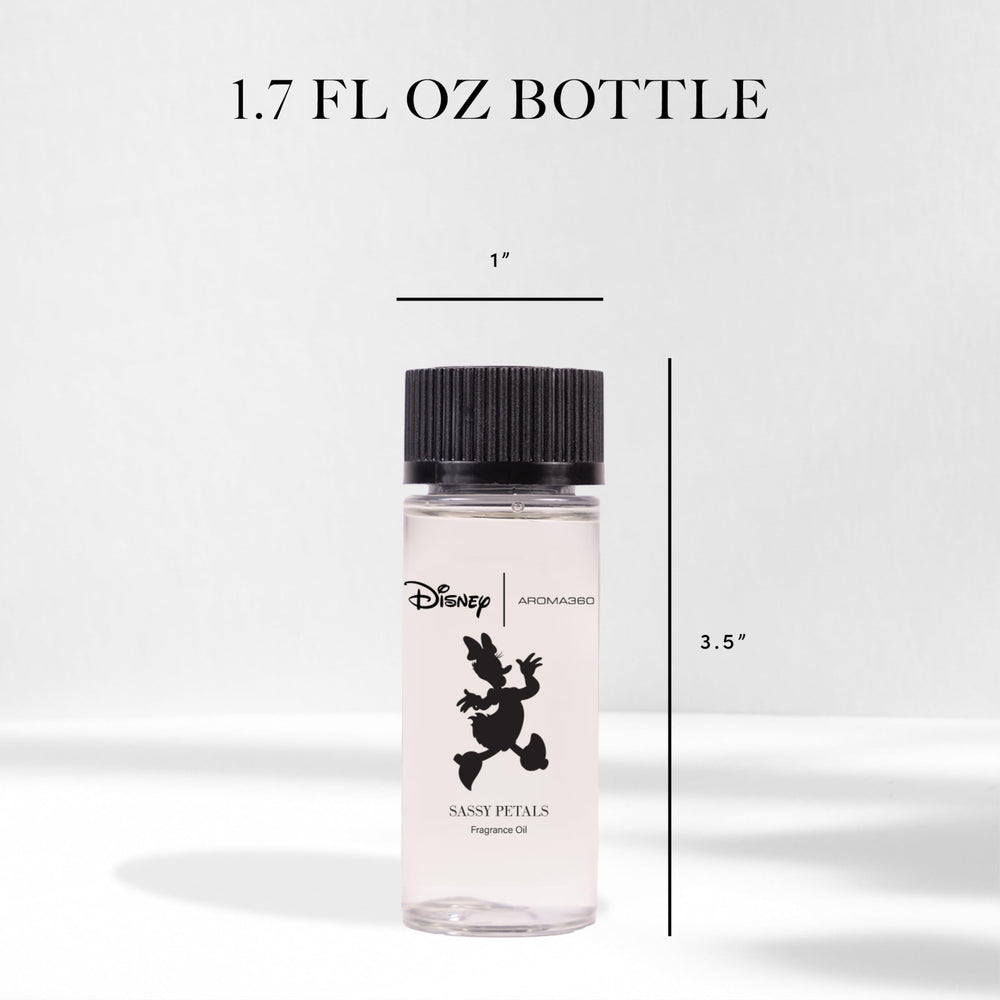 Lifestyle scene with diffuser emitting warm Aroma360 Daisy Duck fragrance.