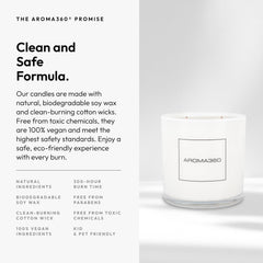 Four cotton wicks provide even diffusion for immersive scent