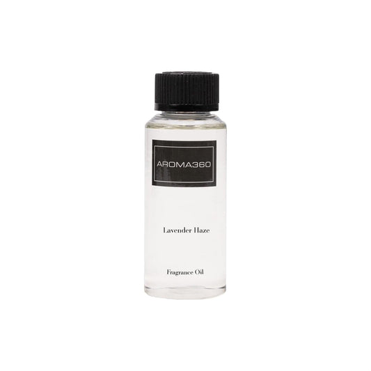 Aroma360 Lavender Haze bottle for calming, diffused fragrance in any room
