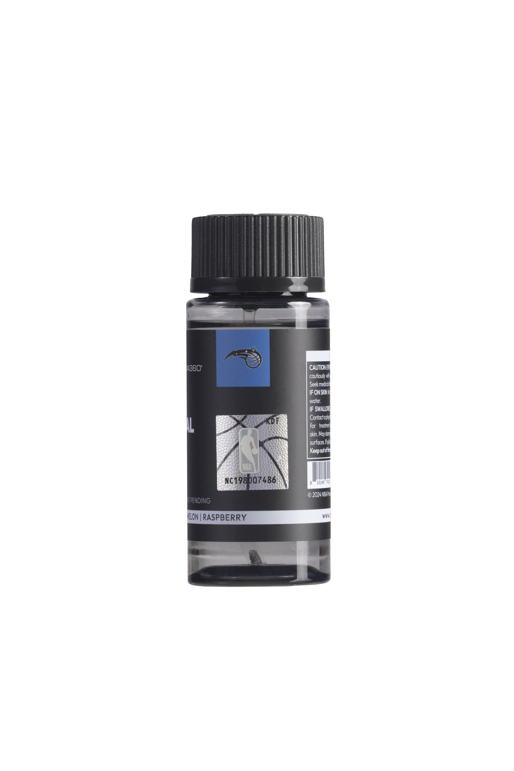 Aroma360 Magical Mist Pro-Pod Oil label closeup highlighting Lily and Jasmine notes for an elegant aroma.
