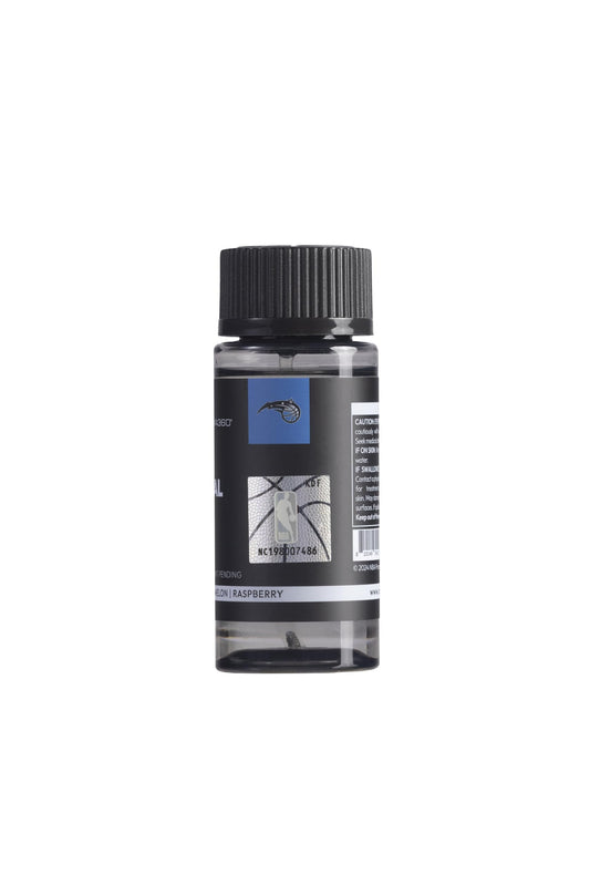 Aroma360 Magical Mist Pro-Pod Oil label closeup highlighting Lily and Jasmine notes for an elegant aroma.