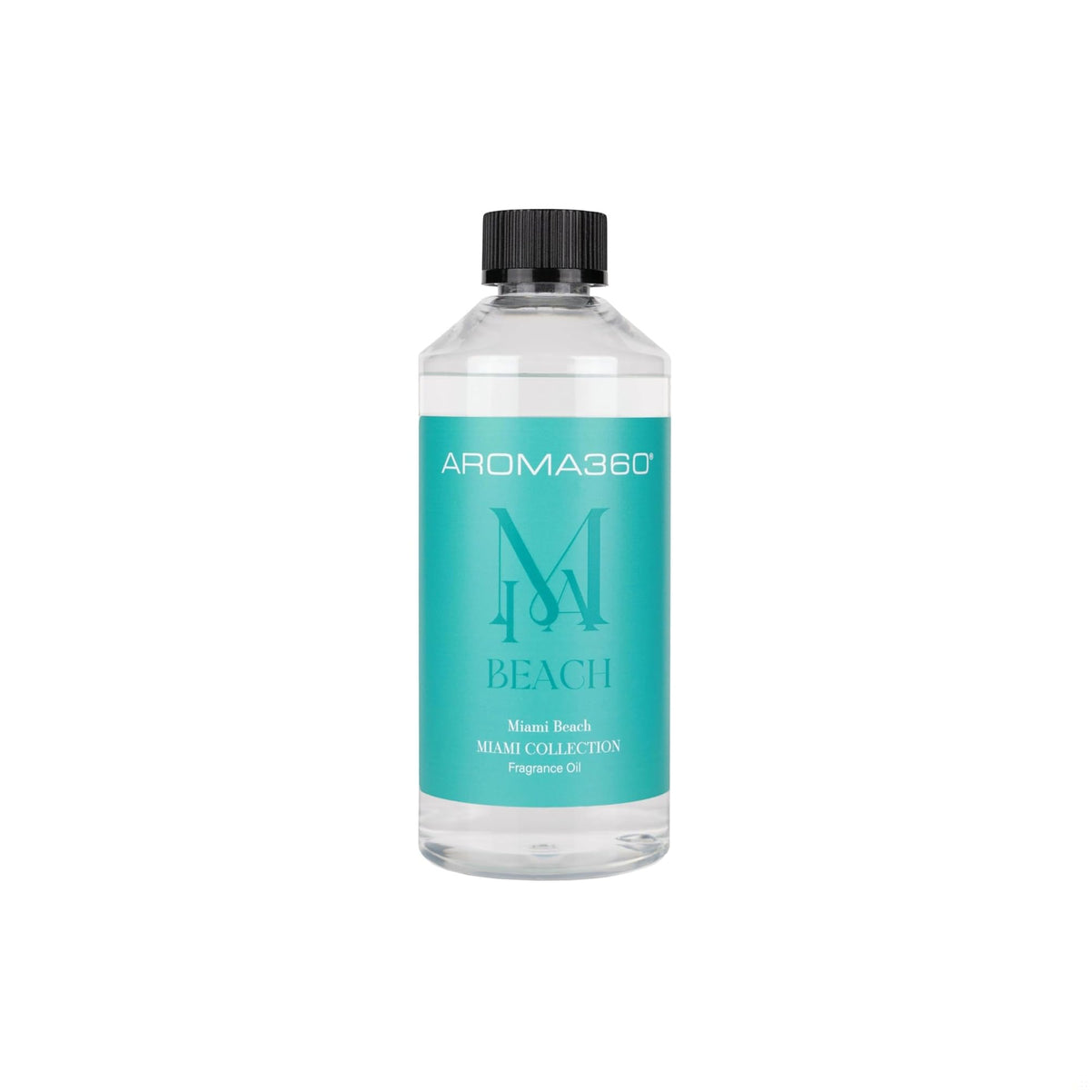 Aroma360 Miami Beach fragrance oil blend with honeydew, rose water and driftwood for elegant, inviting rooms.