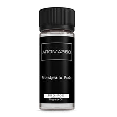 Aroma360 Midnight in Paris Pro Pod 50ml bottle closeup for a luxe scent