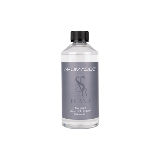 Aroma360 Star Island fragrance oil bottle pour for calming diffuser sessions