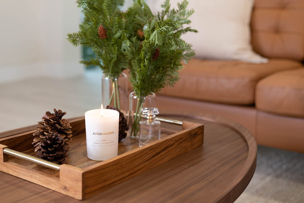 Aroma360 gift-ready candle duo wrapped for gifting with Paris-inspired aroma.