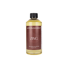 Aroma360 Zing fragrance oil bottle for diffusers, energizing citrus aroma for spaces