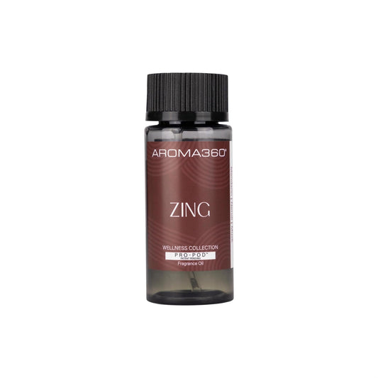 Aroma360 Zing Pro-Pod with mandarin-neroli-musk for energizing, inviting spaces.