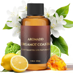 Aromadd Bergamot Coastal diffuser oil bottle with hotel-inspired fragrance for long-lasting ambience.